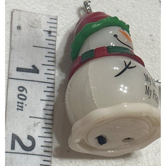 GANZ My Sister My Friend Snowman Christmas Holiday Ornament Plastic 2" (READ) - Picture 7 of 12